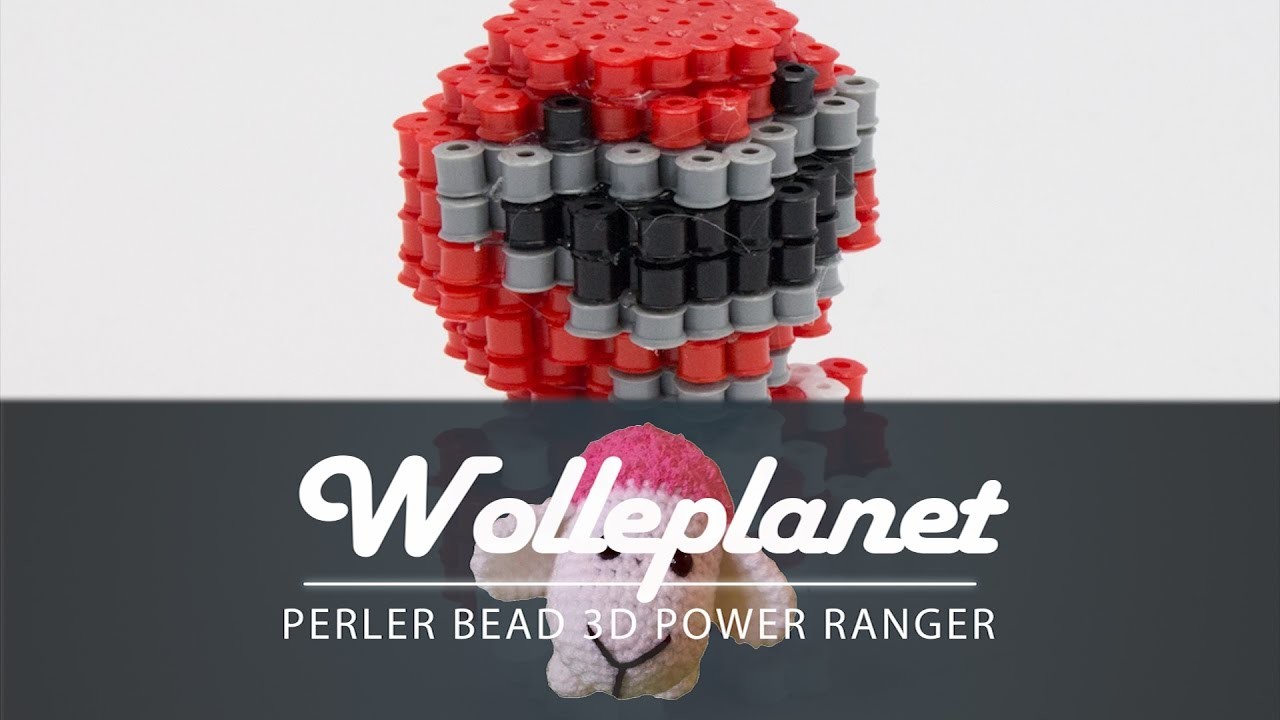 Perler Bead 3D Power Ranger