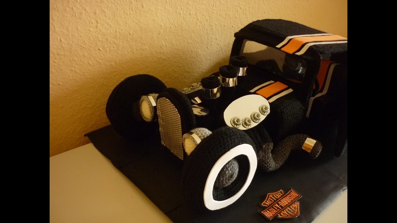Auto häkeln Hot Rod Tutorial YouTube Teil 5