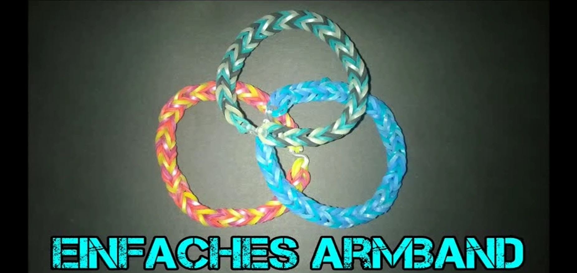 Loom Bands knüpfen mit Leonie -einfaches Armband-