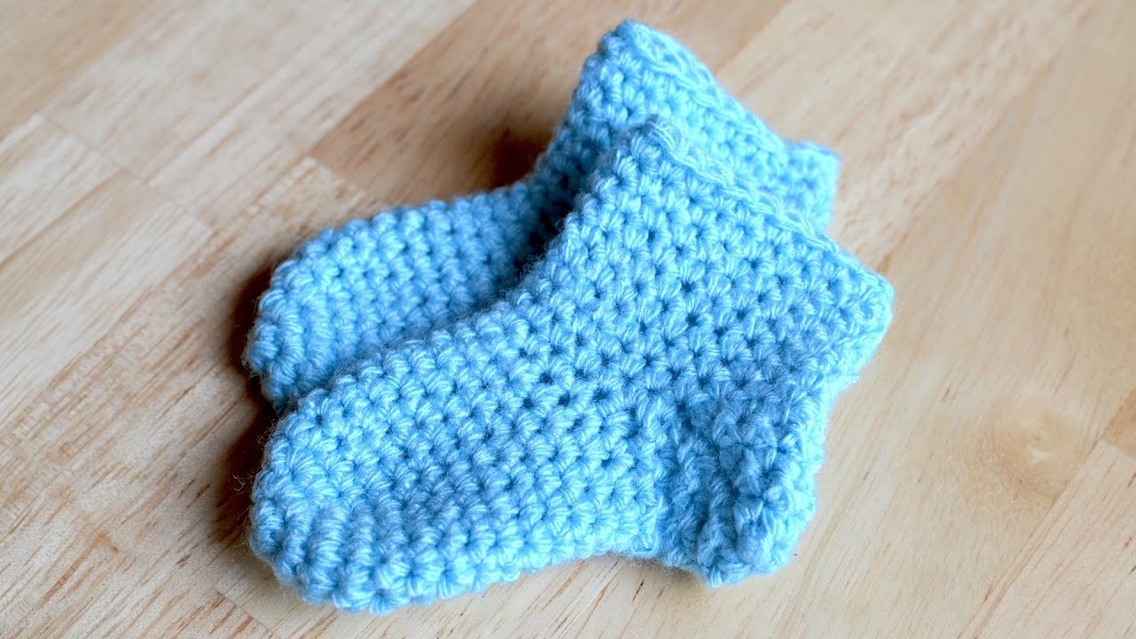 Baby Socken. Erstlingssocken Häkelanleitung - Woolpedia®