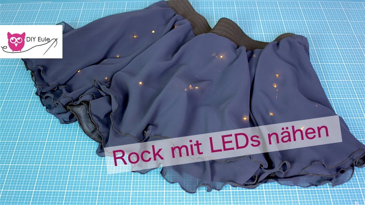 LED Rock nähen - leuchtender Rock DIY