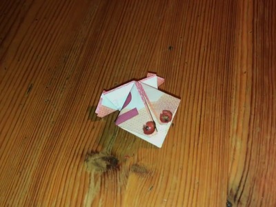 Geldgeschenk falten Frosch aus Geld falten Origami Anleitung how to fold money origami frog