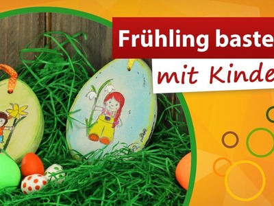 ???? Frühling basteln mit Kindern - Ostereier aus Modelliermasse - trendmarkt24 Bastelideen DIY