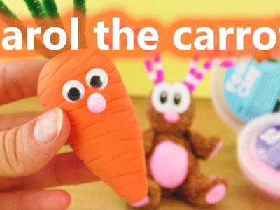 Karotte basteln aus FOAM CLAY + SILK CLAY | Carol the carrot DIY KIT | Demo