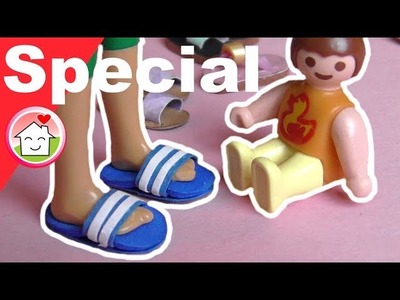 Pimp my PLAYMOBIL deutsch - Schuhe shoppen - Sandalen DIY - Kinderserie - Familie Hauser