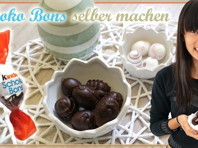 Kinder Schoko Bons selber machen - Schokoladeneier DIY - Gesunde Süßigkeiten - vegan