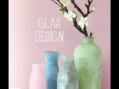 Flaschen Gestaltung mit Viva Decor Glas Effekt Gel