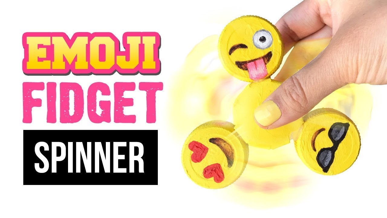 Die EINFACHSTE FIDGET SPINNER DIY Erklärung auf Youtube! Emoji Spinner ohne Kugellager