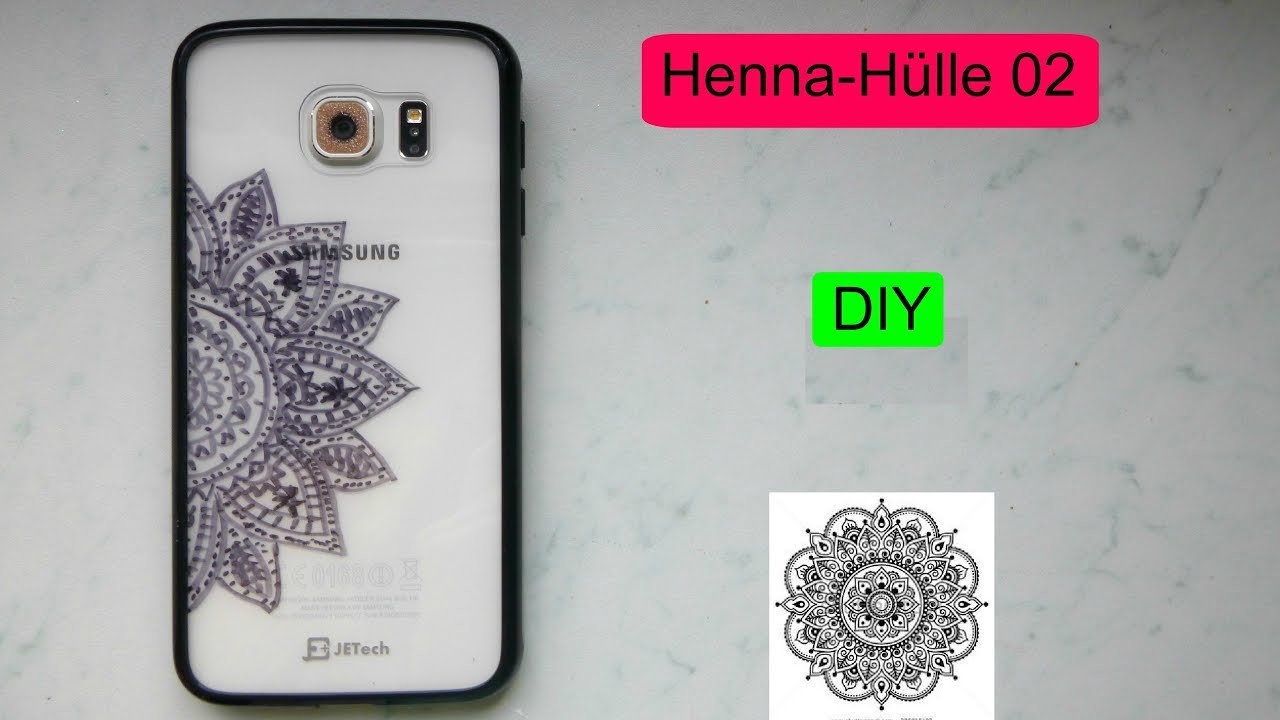 Henna-Hülle mit Blume - DIY