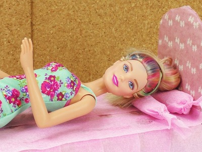 Barbie Bett selber basteln | aus alt mach neu | Karton wird zu hübschem Prinzessinnen Bett | Basteln