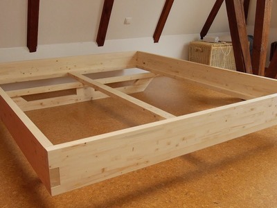 DIY Massivholz-Bett selber bauen