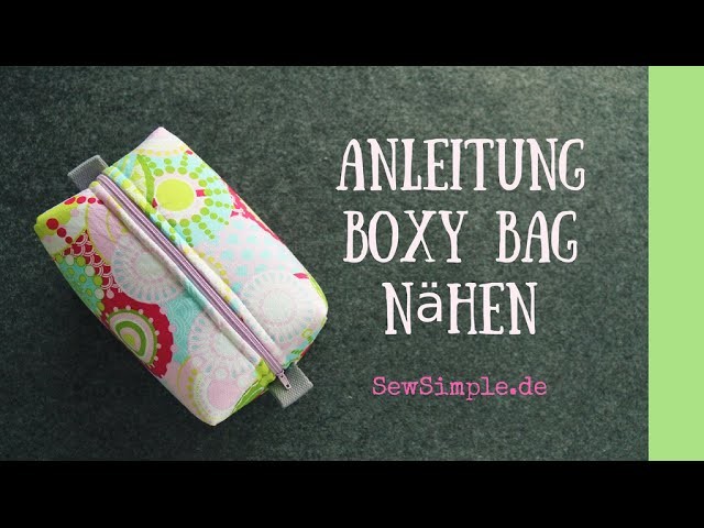 Boxy Bag | Kosmetiktasche nähen