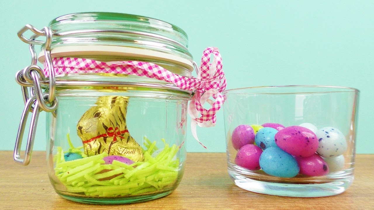 Osternest im Einmachglas ???? Süße Geschenk & Dekoidee für Ostern | DIY Frühling