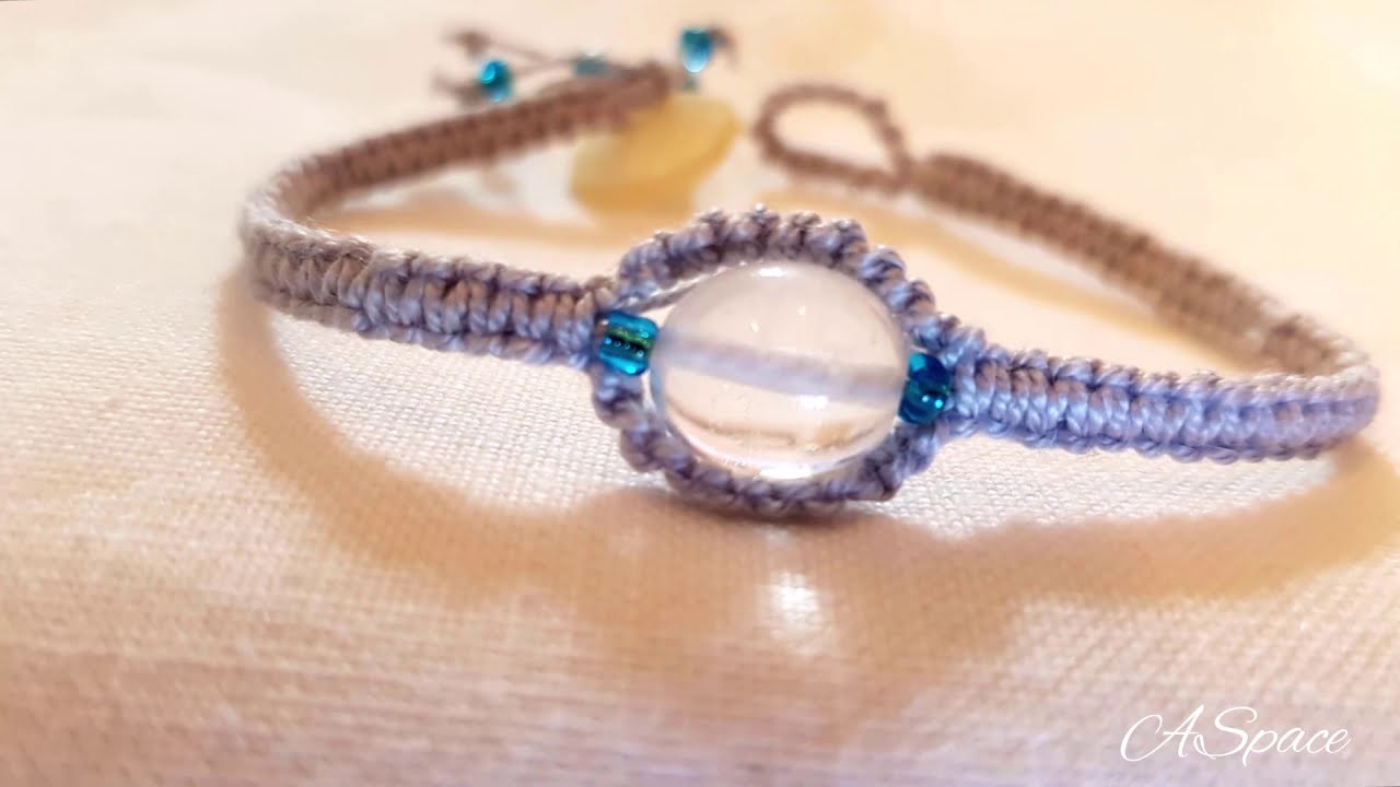DIY BRACELETS | How to make bracelets with string | Easy bracelets for beginners with crystal
