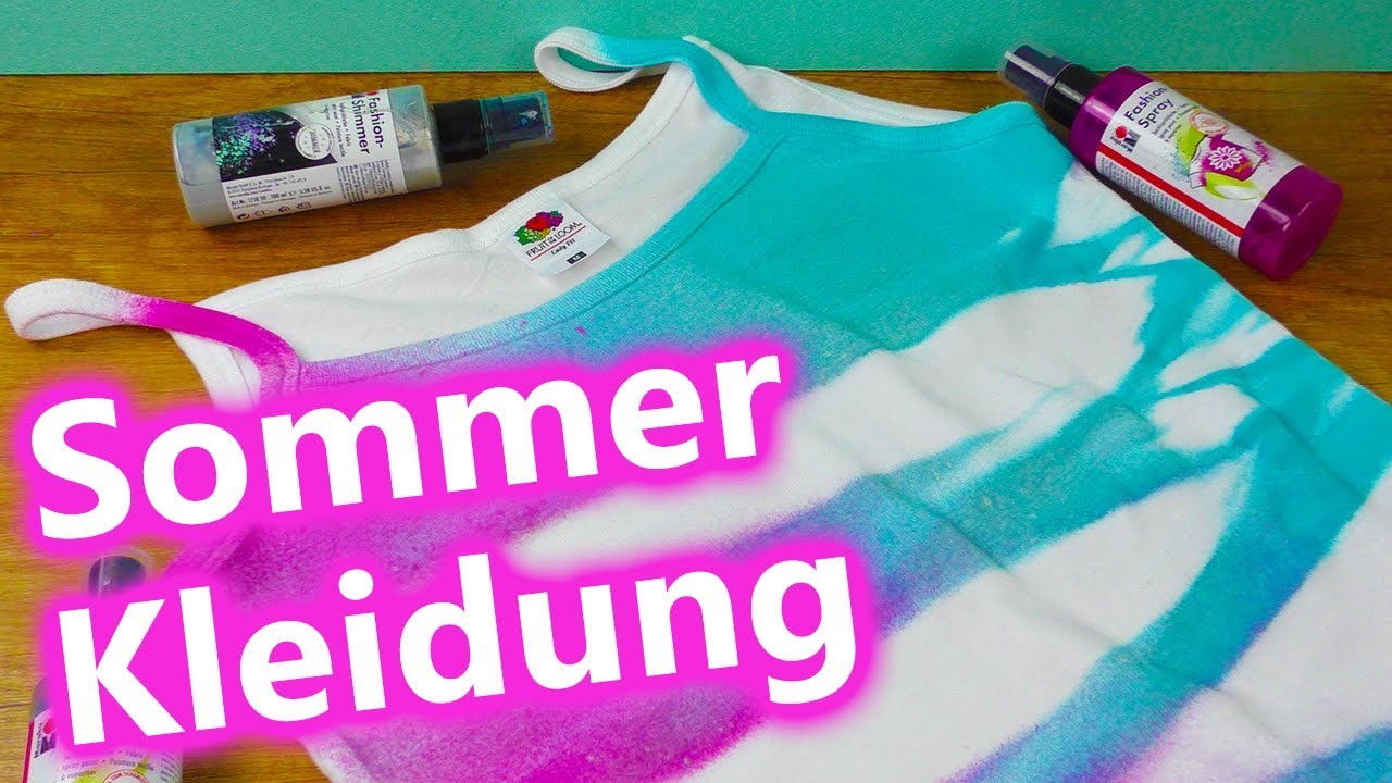 DIY Inspiration Challenge #118 | Sommer Top mit Sprühfarbeneffekt  | Evas Challenge