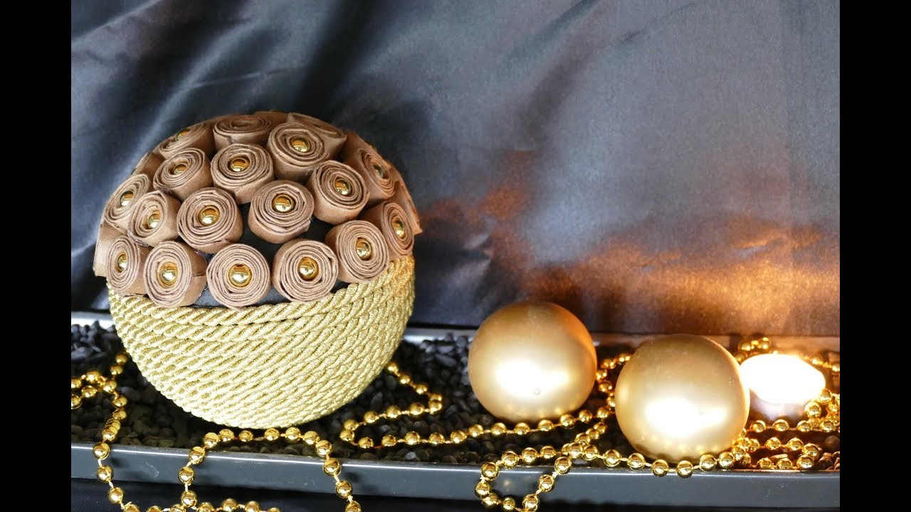 DIY Kugel – Weihnachtskugel basteln – Wohndeko Weihnachten – decoration balls – Рождественский бал