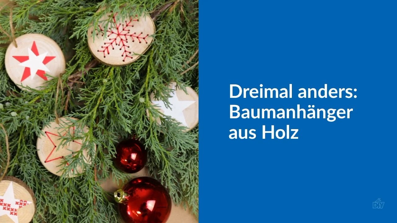 Dreimal anders: Baumschmuck aus Holz