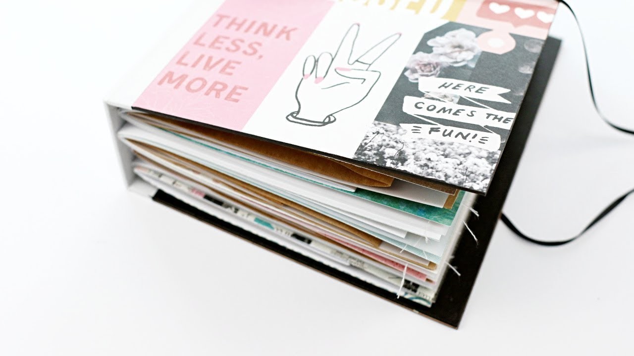 Junk Journal Tutorial mit Albunseiten aus Paperbags, Cardstock & Vellum