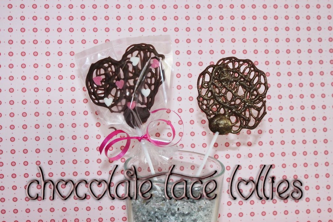 Last Minute Valentinstags Geschenke - Chocolate Lace Lollies selber machen
