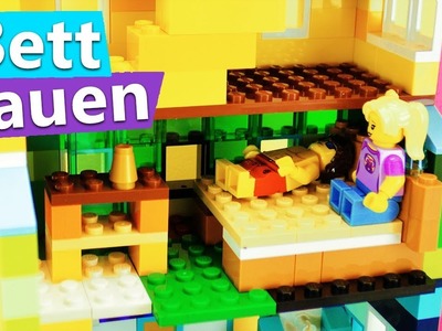 Lego Haus bauen SCHLAFZIMMER einrichten für Lisa & Tom | Etage mit Lego Bett + Schrank | DIY Ideen