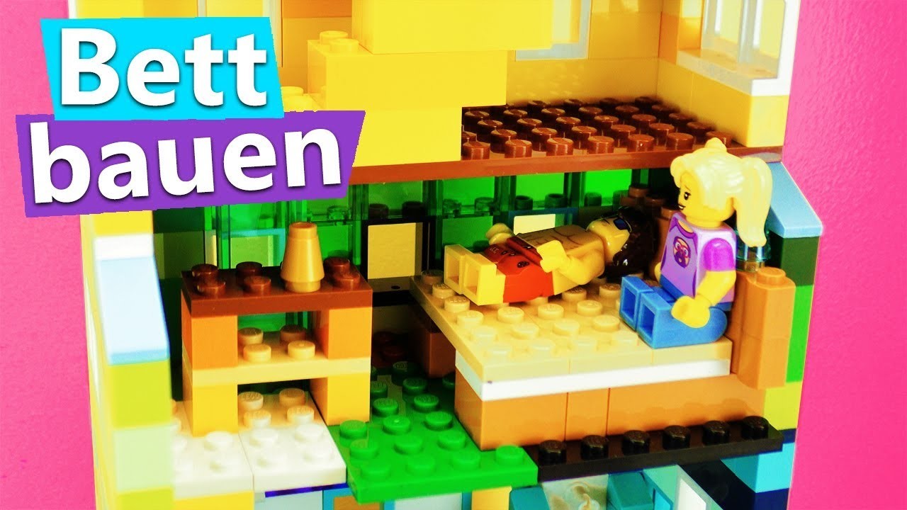 Lego Haus bauen SCHLAFZIMMER einrichten für Lisa & Tom | Etage mit Lego Bett + Schrank | DIY Ideen