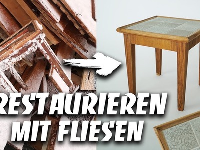 MÖBEL RESTAURIEREN ANLEITUNG - Fliesen verlegen auf Möbel Holzbehandlung mit Öl | EASY ALEX