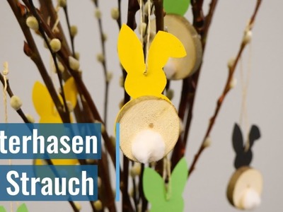 Osterhasen im Strauch. Oster-Deko