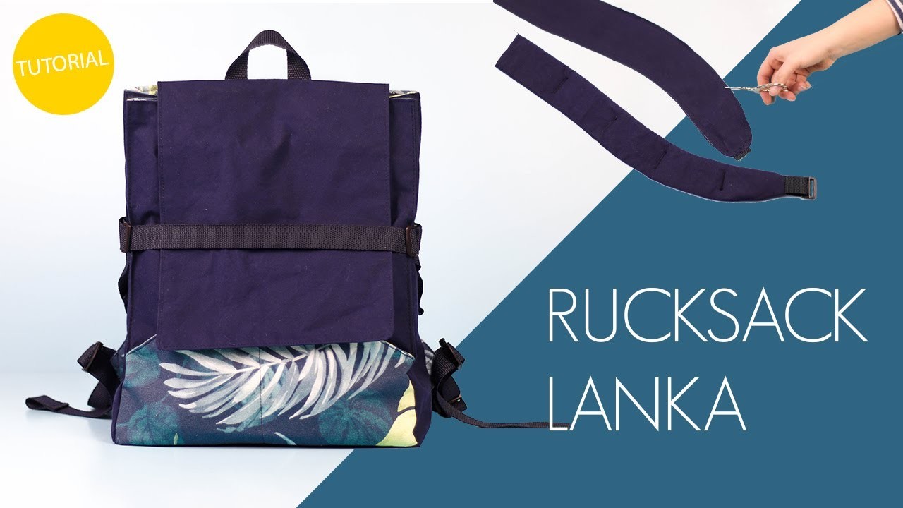 Rucksack nähen • #RucksackLanka | kostenloses Schnittmuster
