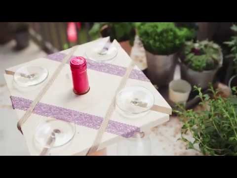 Schnell gebaut: Cooler 5-in-1-Weinhalter