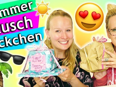 SOMMER TAUSCHPAKET für 5€ | Überraschung für die beste Freundin Eva vs. Kathi Sonntagschallenge #122