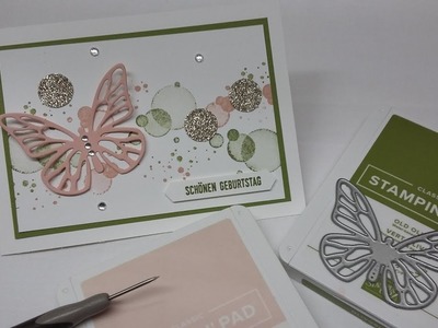 Watch me craft.  schnelle Geburtstagskarte mit Produkten von Stampin'Up!
