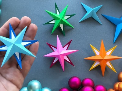 Weihnachten basteln mit Papier: Sterne ⭐ Weihnachtsdeko selber machen
