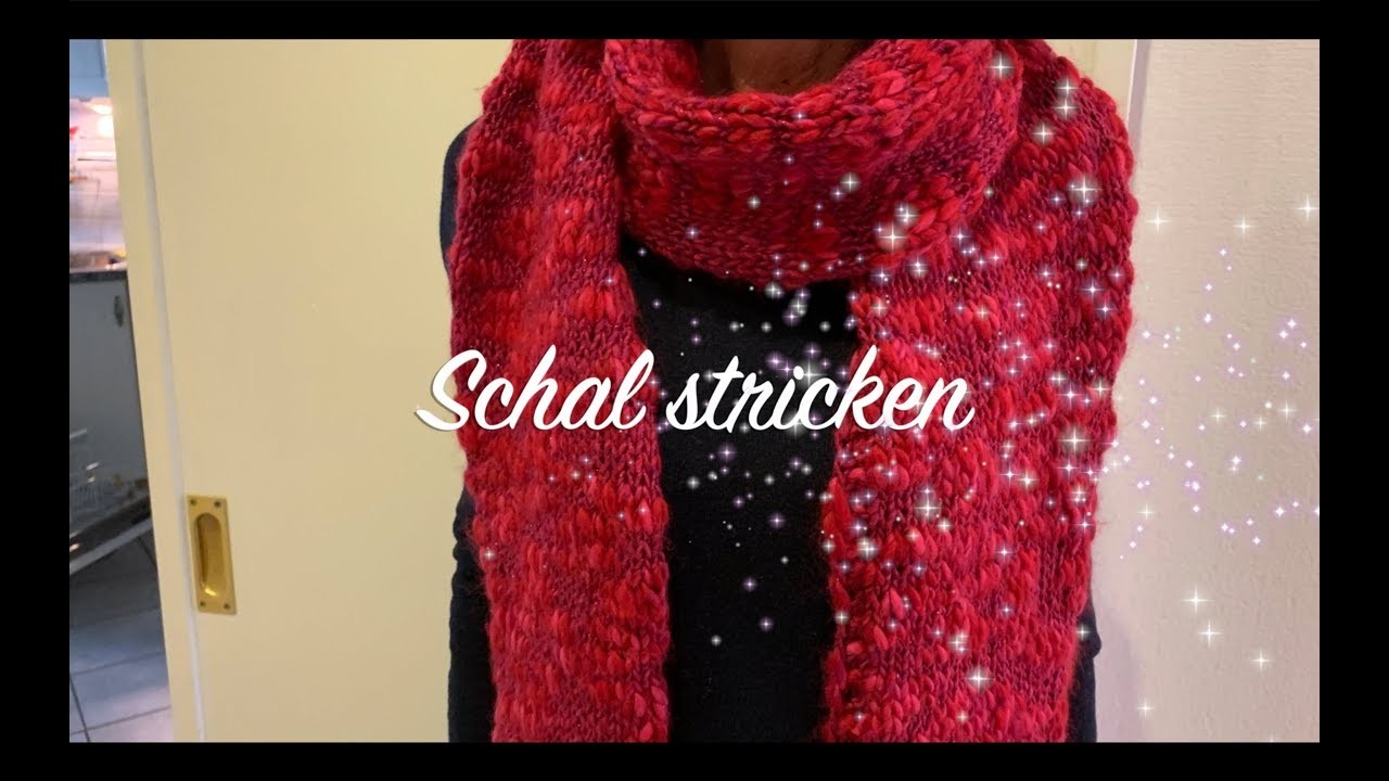 Wunderschönen Schal stricken leicht gemacht | Häkelmädel