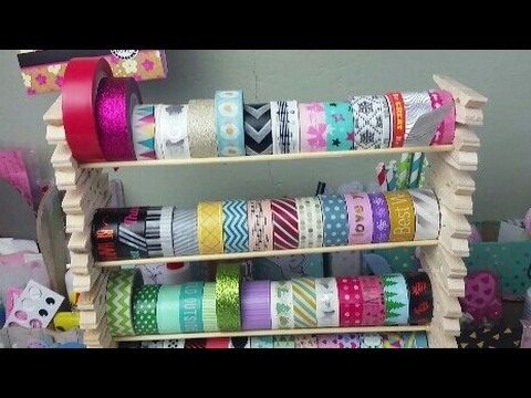 Tutorial Washi Regal aus Wäscheklammern
