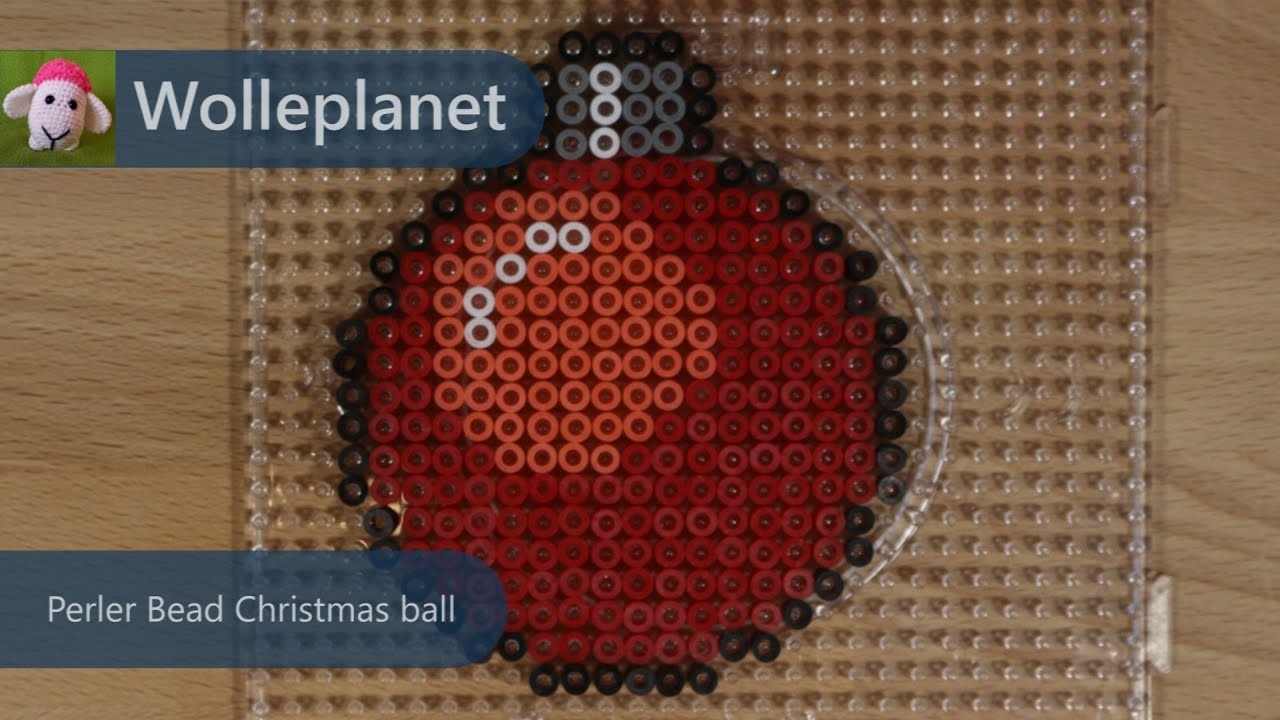 Perler Bead Christmas ball Time lapse