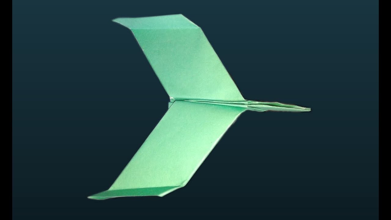 Papierflieger Anleitung Jet|Flugzeug Basteln Aus Pappe-Paper Airplane Tutorial