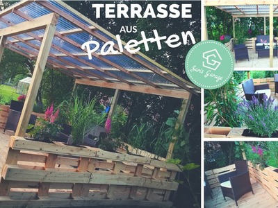 Terrasse aus Paletten selber bauen - Palettenmöbel - Europaletten DIY