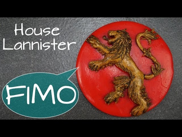 Lannister Wappen ~ Fimo. Polymerclay. Tutorial