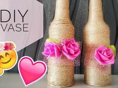 DIY DEKO VASE???????? | ALTE SEKT UND WEINFLASCHEN WIEDERFERWENDEN???? | MARISCHKAS WELT????