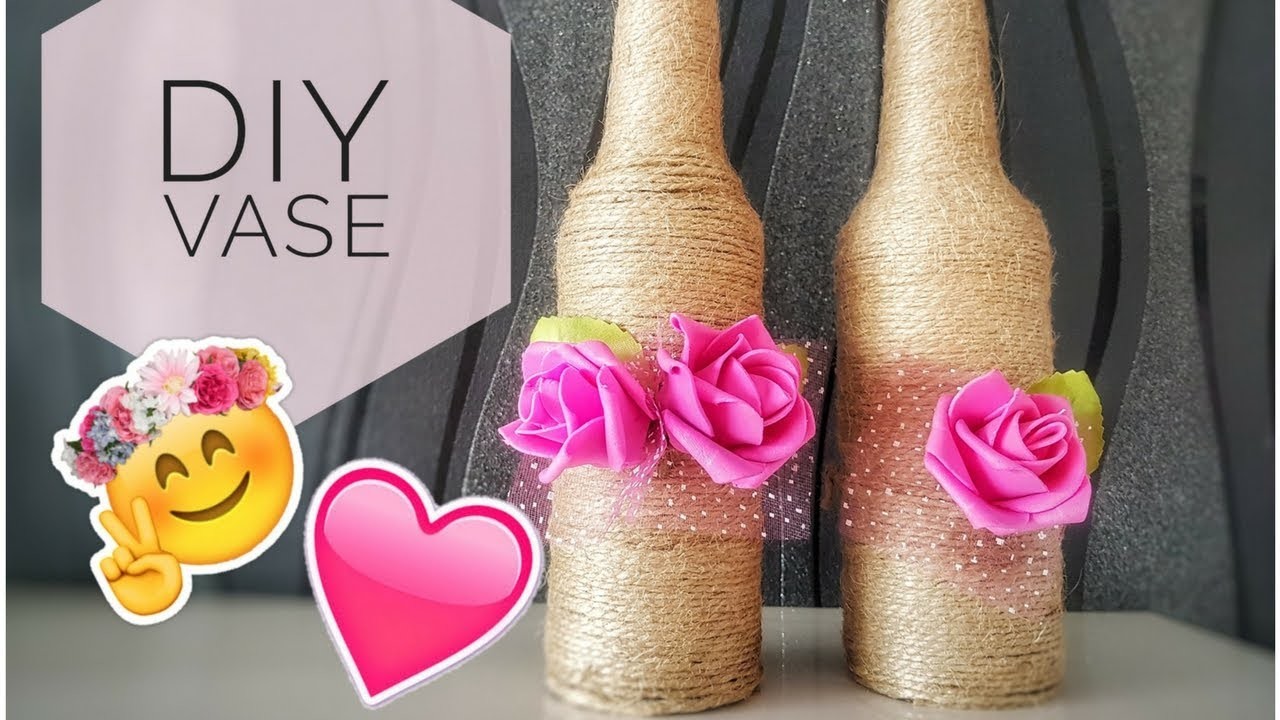 DIY DEKO VASE???????? | ALTE SEKT UND WEINFLASCHEN WIEDERFERWENDEN???? | MARISCHKAS WELT????