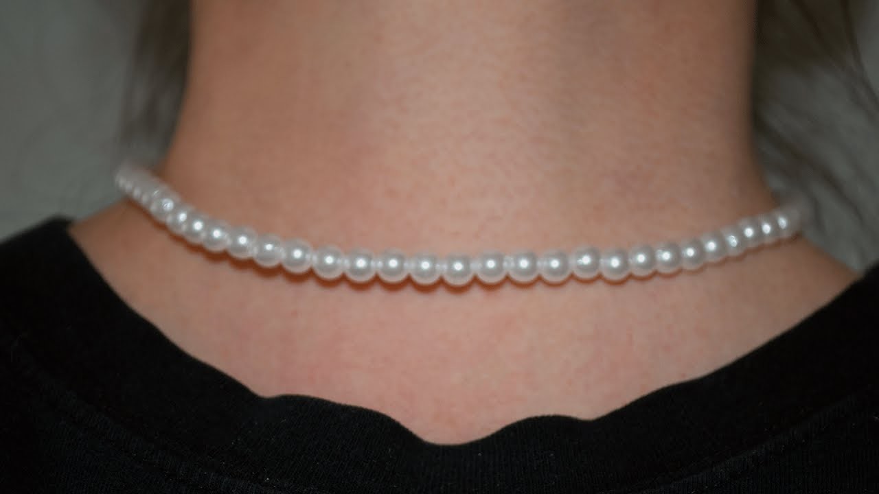 Einfache Kette aus Perlen basteln