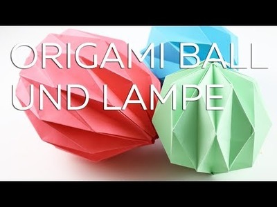 Origami Lampe - Origami Ball - Anleitung - Talu.de