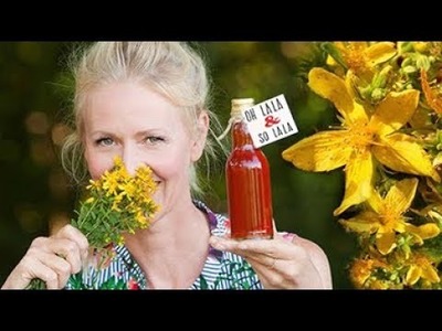 Gut für Haut & Seele * Johanniskrautöl DIY * Hilft bei Sonnenbrand & Insektenstich * Wellnessöl