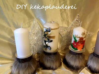 DIY: Besonderer Adventskranz in Holz  & KERZEN-DEKO selber machen, Upcycling