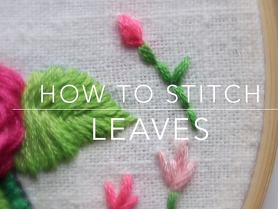 How to stitch a leave