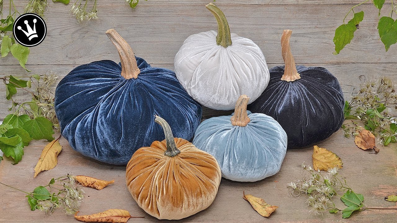 DIY - Herbstdeko selbermachen | Kürbisse aus Samt | Velvet Pumkins | How to