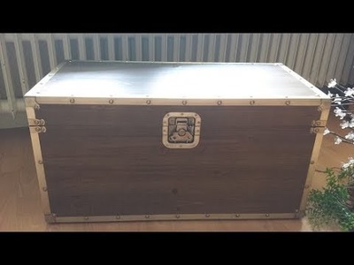 DIY Holztruhe wieder schick machen.Wooden box again make smart