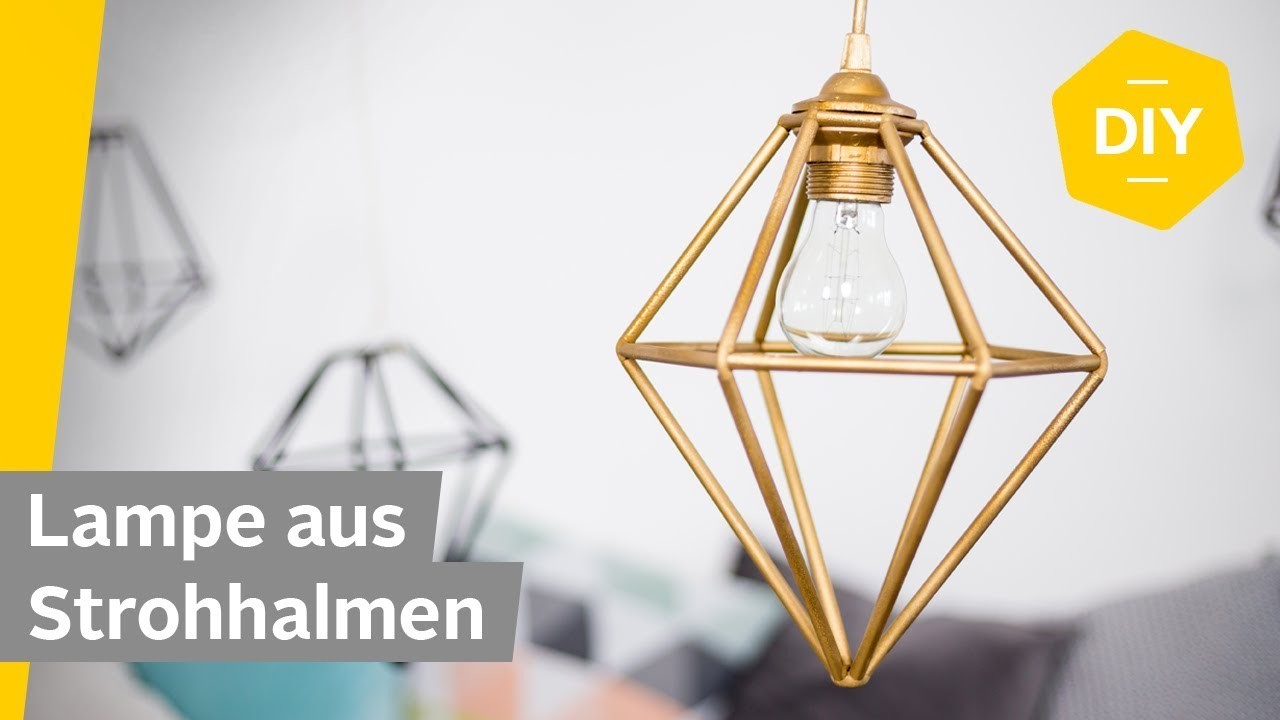 DIY: Lampe aus Strohhalmen selber basteln | Roombeez – powered by OTTO