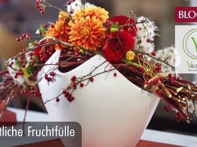 Blütenschale | DIY Herbstdeko | autumn decoration | BLOOM’s Floristik