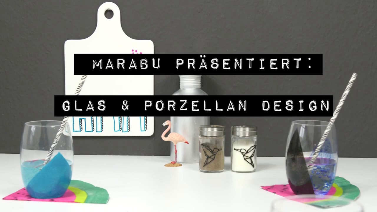 DIY Glas und Porzellan bemalen